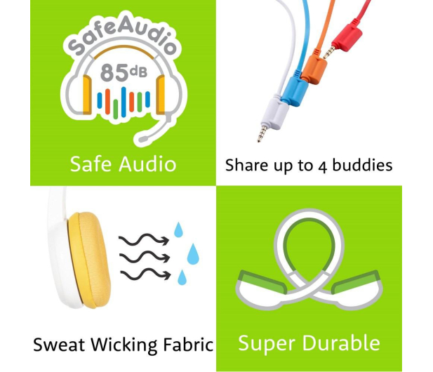 BuddyPhones School Plus - Żółte - 1199034 - zdjęcie 2